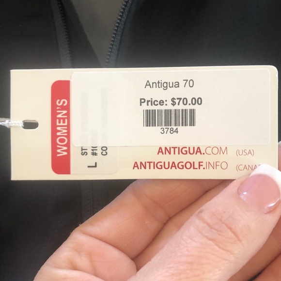 NWT Antigua Ladies Desert Dry Xtra-Lite Zip Jacket - Picture 7 of 8